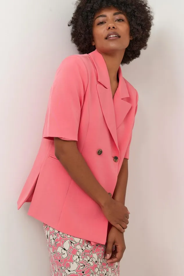 Blazers and Waistcoats Women CULTURE CUcenette Blazer Sun Kissed Coral