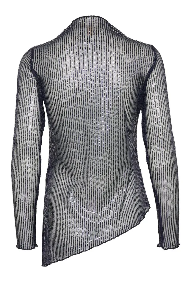 Blouses Women CULTURE CUgiya Sequin Blouse Blue Sequin