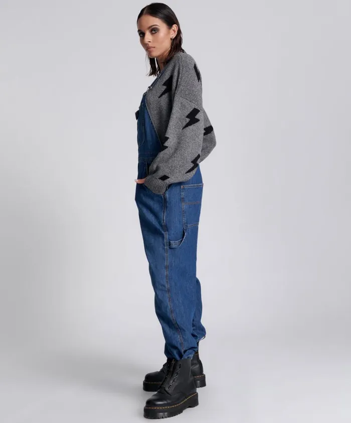 BLUE NIGHT STANTON ST OVERSIZED OVERALLS Women One Teaspoon Denim Jumpsuits BLUE NIGHT STANTON ST OVERSIZED OVERALLS Women One Teaspoon Denim Jumpsuits