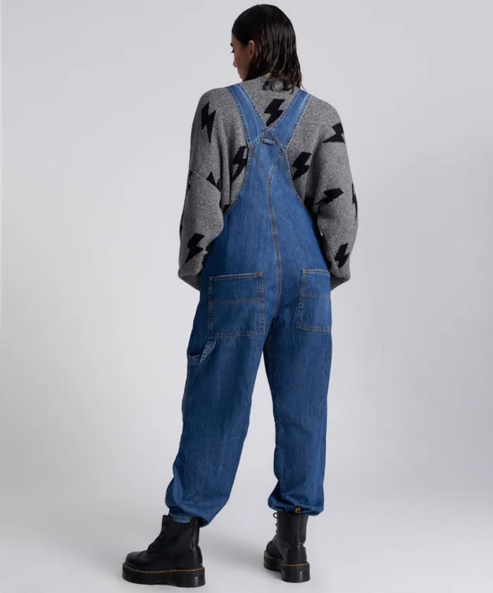 BLUE NIGHT STANTON ST OVERSIZED OVERALLS Women One Teaspoon Denim Jumpsuits BLUE NIGHT STANTON ST OVERSIZED OVERALLS Women One Teaspoon Denim Jumpsuits