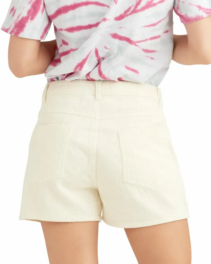 Body Glove New Arrivals Women Higher Road Corduroy Shorts 8211 Cream