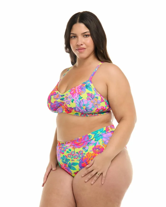 Body Glove Plus Size Swimwear Women Romy Drew Plus Size Fixed Triangle Bikini Top 8211 Key Lime