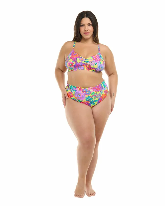 Body Glove Plus Size Swimwear Women Romy Drew Plus Size Fixed Triangle Bikini Top 8211 Key Lime
