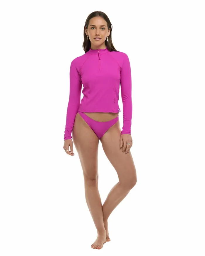 Body Glove Rash Guards Sun Protection Women Ibiza Raelynn Long Sleeve Rashguard 8211 Fuchsia