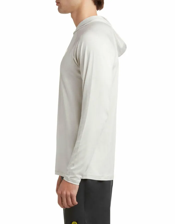 Body Glove Sun Protection Men Filtrate UPF LS Hooded Sun Shirt 8211 White