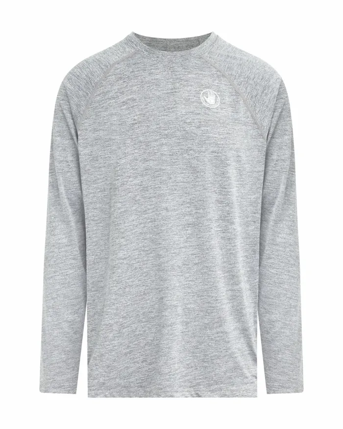 Body Glove Sun Protection Men LongSleeved Raglan UPF 50 TShirt 8211 Ash