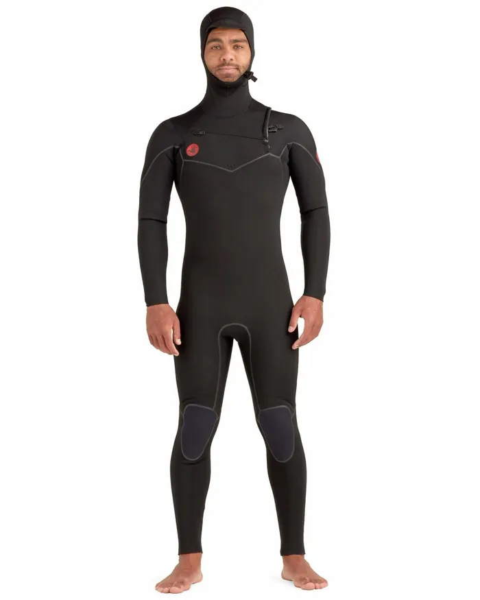 Body Glove Wetsuits Accessories Red Cell 43mm ChestZip Hooded Fullsuit 8211 Black