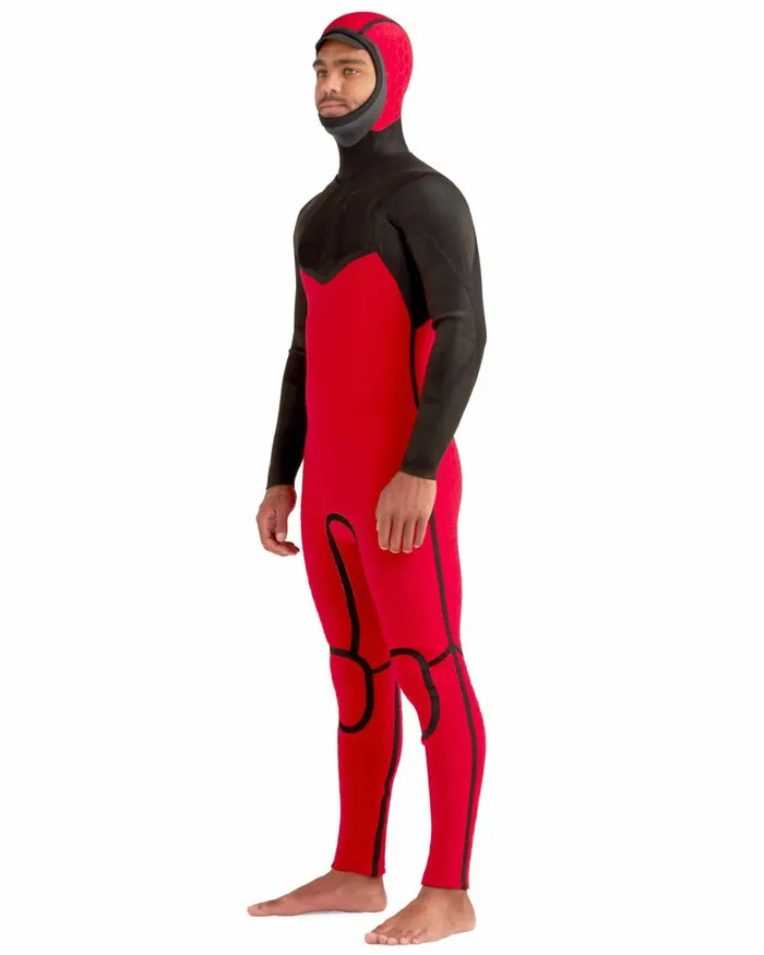 Body Glove Wetsuits Accessories Red Cell 43mm ChestZip Hooded Fullsuit 8211 Black