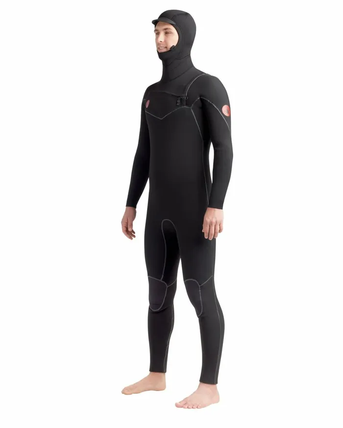 Body Glove Wetsuits Accessories Red Cell 43mm ChestZip Hooded Fullsuit 8211 Black