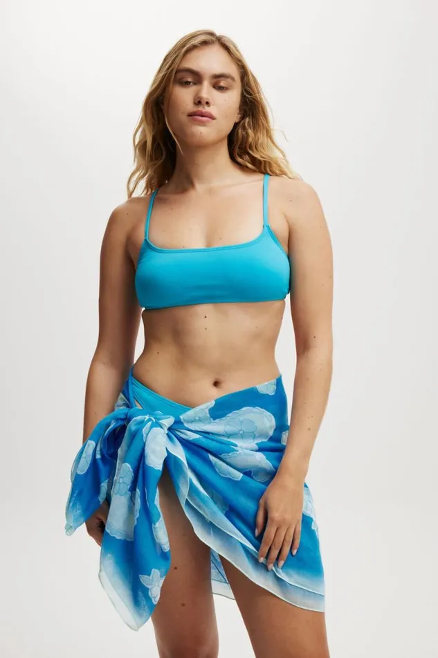 Body Laguna Sarong Blue Paisley Women Cotton On Accessories