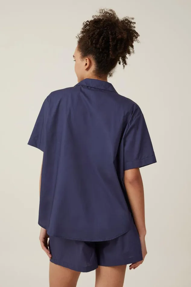 Body Poplin Sleep Set Midnight Rain Women Cotton On Pajamas