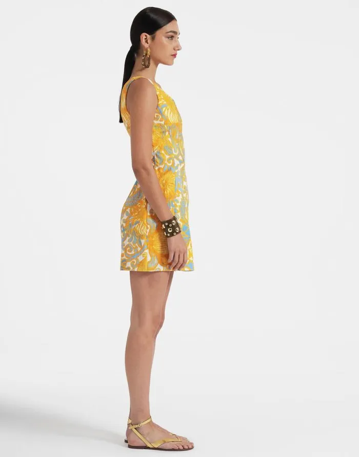 Bold Shoulder Mini Dress Anemone Orange Women La Double J Dresses Bold Shoulder Mini Dress Anemone Orange Women La Double J Dresses