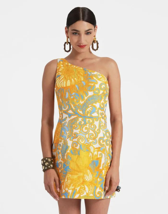 Bold Shoulder Mini Dress Anemone Orange Women La Double J Dresses Bold Shoulder Mini Dress Anemone Orange Women La Double J Dresses