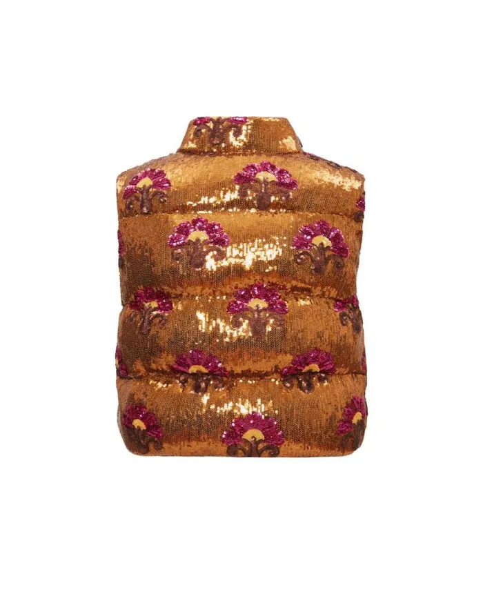 Bonbon Puffer Vest Bronze Women La Double J Outerwear Bonbon Puffer Vest Bronze Women La Double J Outerwear