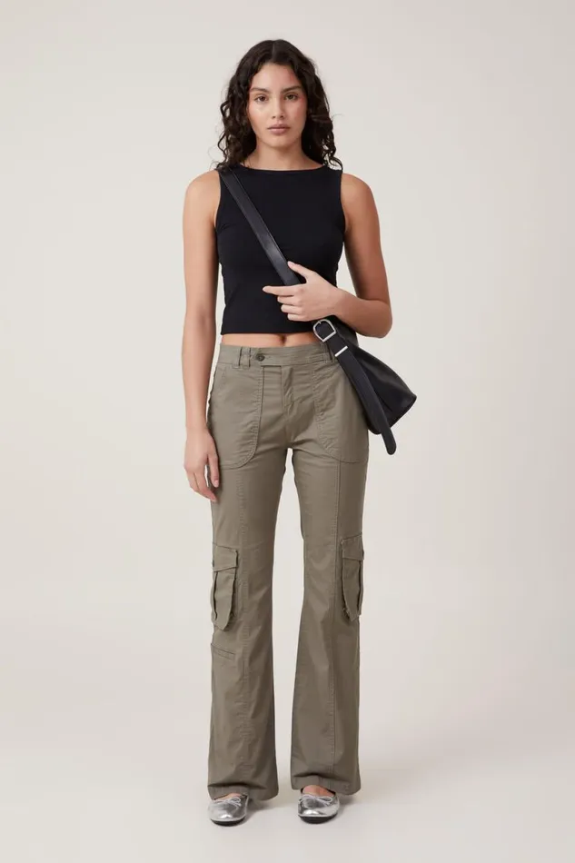 Bootleg Cargo Pant Woodland Women Cotton On Pants