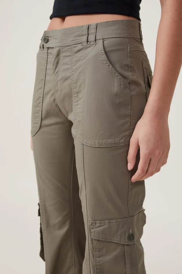 Bootleg Cargo Pant Woodland Women Cotton On Pants