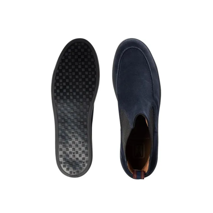 Boots Men Moreschi Blue Suede Ankle Boot