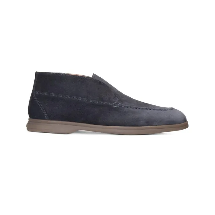 Boots Men Moreschi Blue Suede Boot