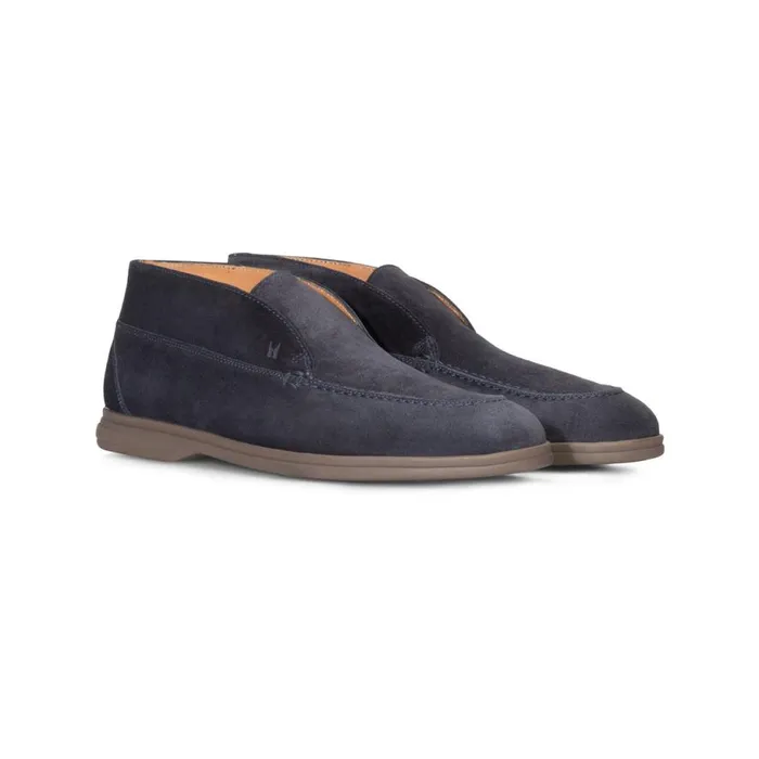 Boots Men Moreschi Blue Suede Boot