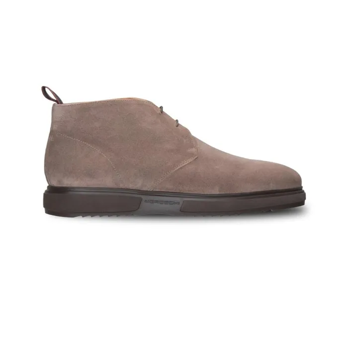 Boots Men Moreschi Grey Suede Desert Boot