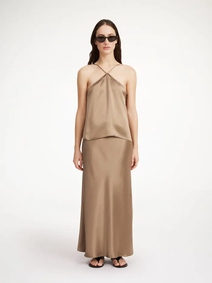 Boshan Midi Skirt Shitake Women By Malene Birger Skirts