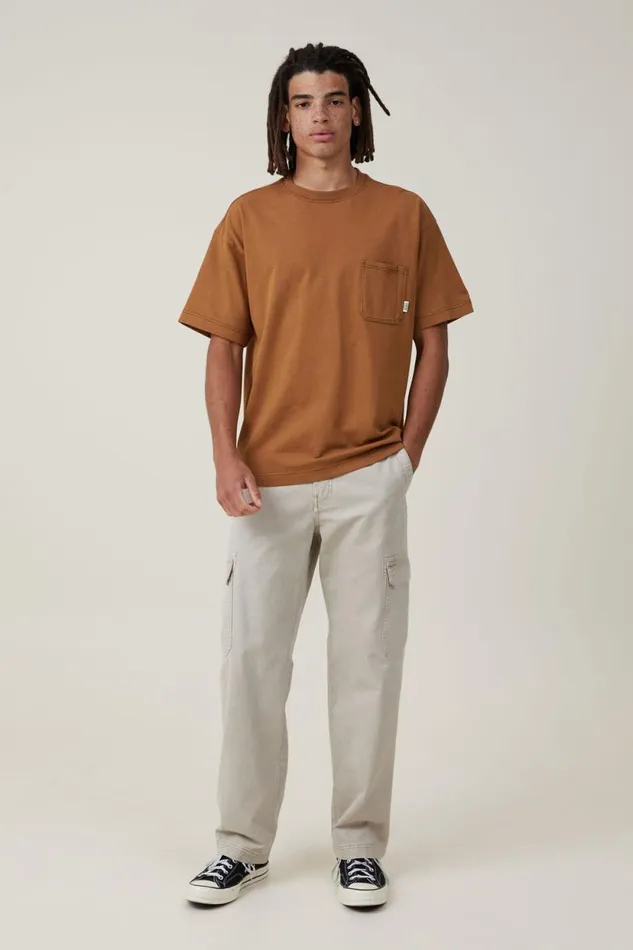 Box Fit Pocket TShirt Ginger Civic Contrast Men Cotton On Tees and Tanks Box Fit Pocket TShirt Ginger Civic Contrast Men Cotton On Tees and Tanks