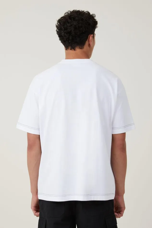 Box Fit Pocket TShirt White Civic Contrast Men Cotton On Tees and Tanks Box Fit Pocket TShirt White Civic Contrast Men Cotton On Tees and Tanks