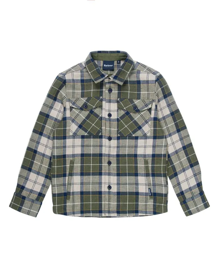 Boys Clothing Barbour Tartan Overshirt Forest Mist Tartan Boys Clothing Barbour Tartan Overshirt Forest Mist Tartan