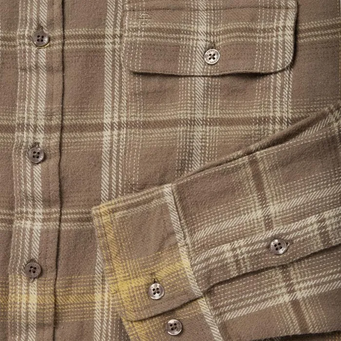 Brown Flannel ButtonFront Shirt Brown Men Stetson Western Shirts