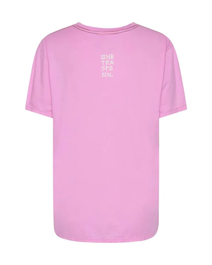 CANDY LOGO ORGANIC CREW TEE Women One Teaspoon Basic Tees CANDY LOGO ORGANIC CREW TEE Women One Teaspoon Basic Tees