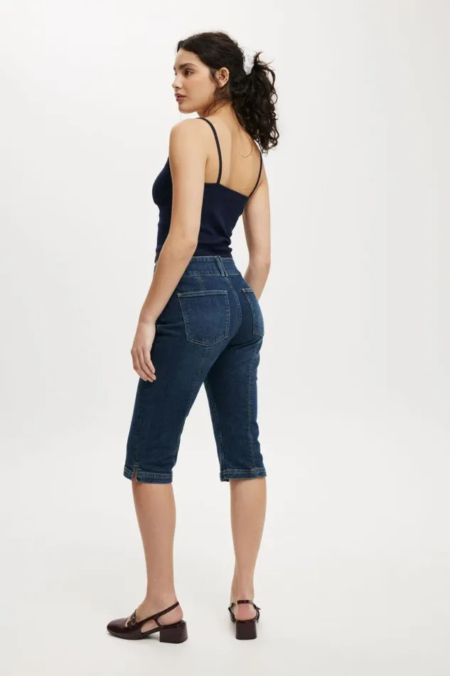 Capri Jean Mistic Bluepockets Women Cotton On Pants Capri Jean Mistic Bluepockets Women Cotton On Pants