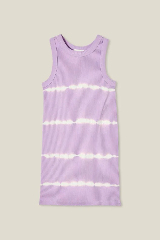 Casey Tank Dress Lilac Droplinear Tie Dye Girls Cotton On Dresses
