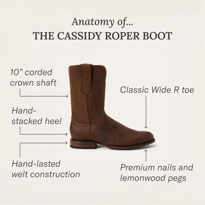Cassidy Roper Boots Brown Men Stetson Western