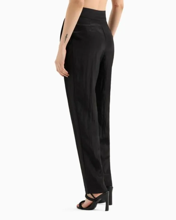 Casual Trousers Black Women Armani Matching Sets Casual Trousers Black Women Armani Matching Sets