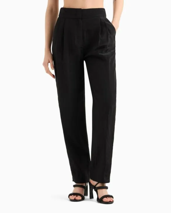 Casual Trousers Black Women Armani Matching Sets Casual Trousers Black Women Armani Matching Sets
