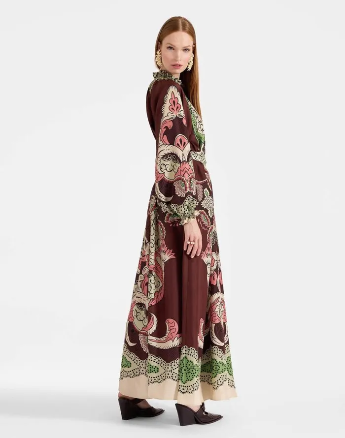 Cerere Dress Portal Place Brown Women La Double J Dresses Cerere Dress Portal Place Brown Women La Double J Dresses