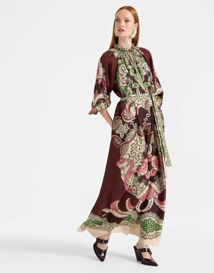 Cerere Dress Portal Place Brown Women La Double J Dresses Cerere Dress Portal Place Brown Women La Double J Dresses