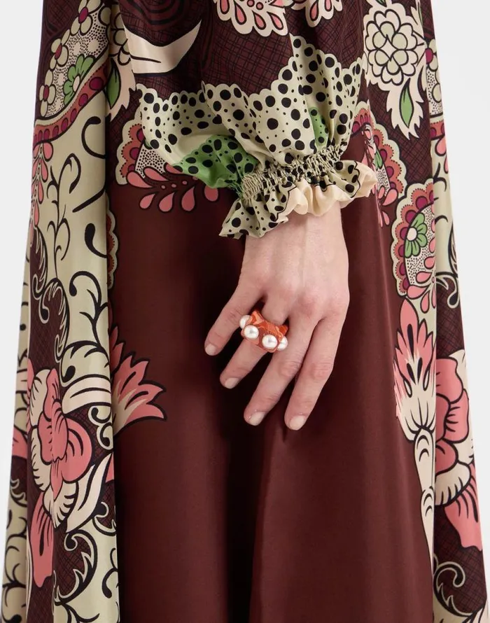 Cerere Dress Portal Place Brown Women La Double J Dresses Cerere Dress Portal Place Brown Women La Double J Dresses