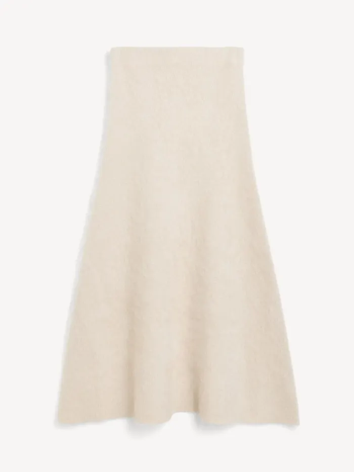 Christina Maxi Skirt Oyster Gray Women By Malene Birger Knitwear