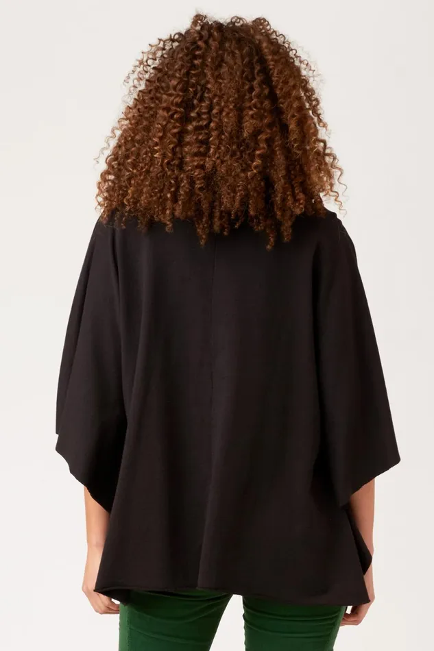 Clothing CoverUps XCVI Paige Poncho Black