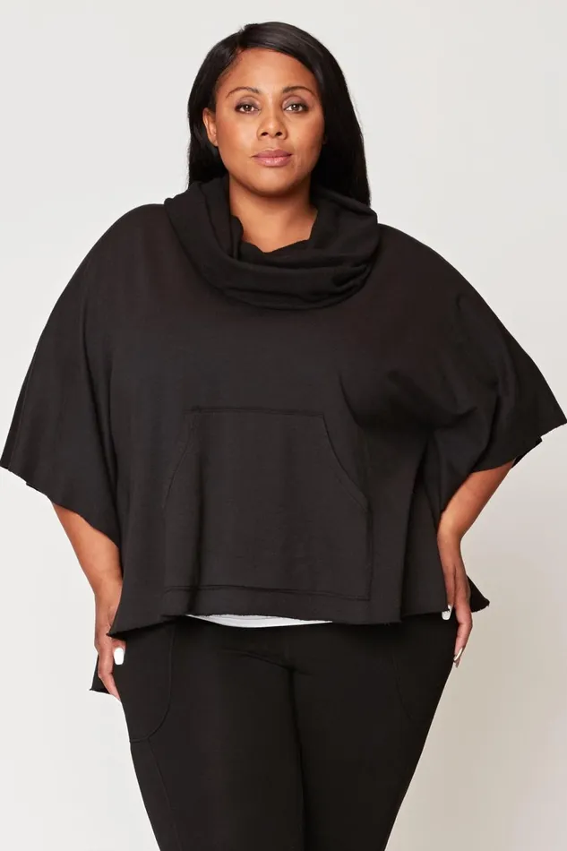 Clothing CoverUps XCVI Paige Poncho Black