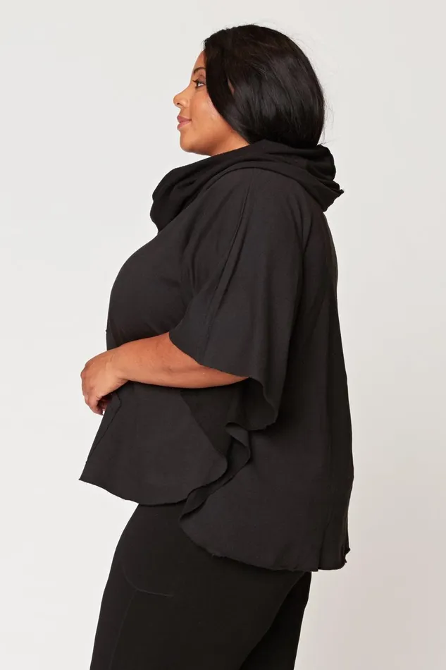Clothing CoverUps XCVI Paige Poncho Black
