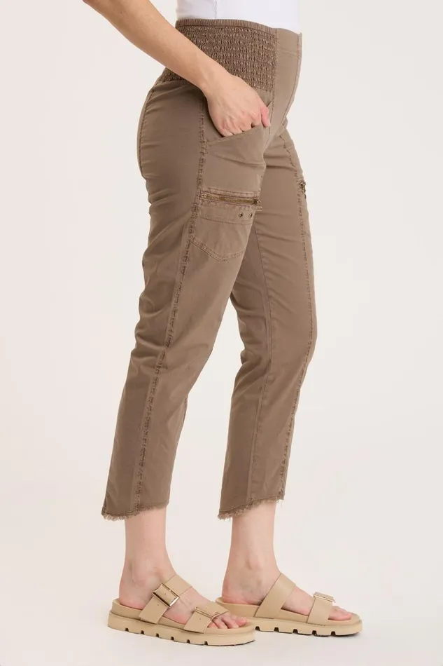 Clothing Crops XCVI Acker Slim Pant Pecan Pigment