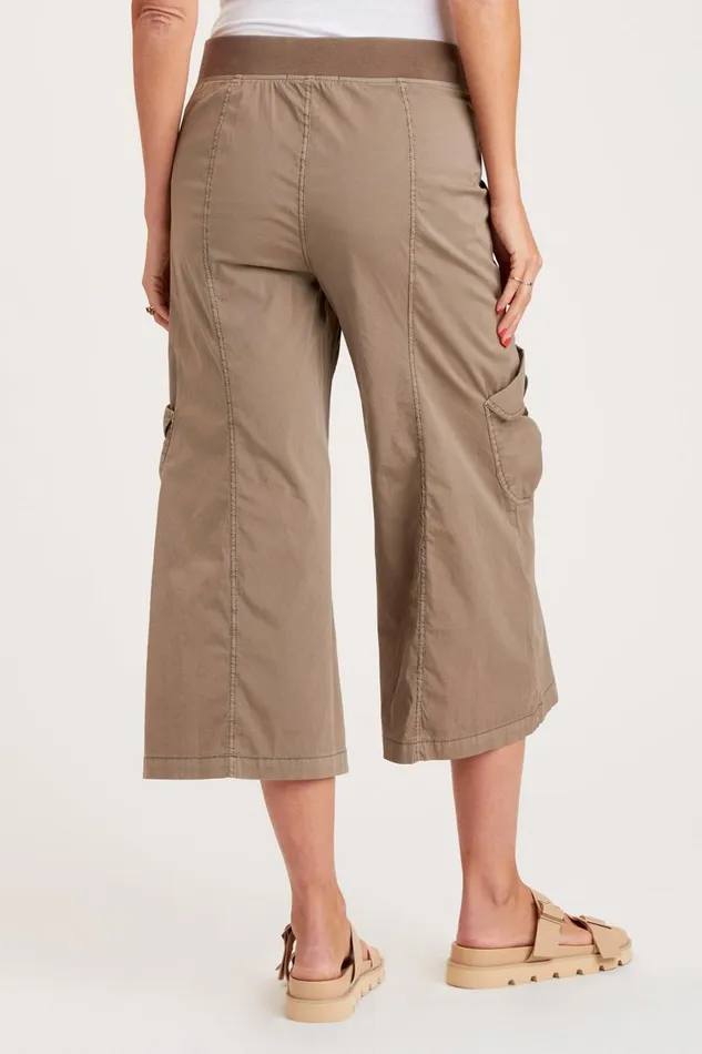 Clothing Crops XCVI Faulkner Wide Leg Crop Foothills Pigment