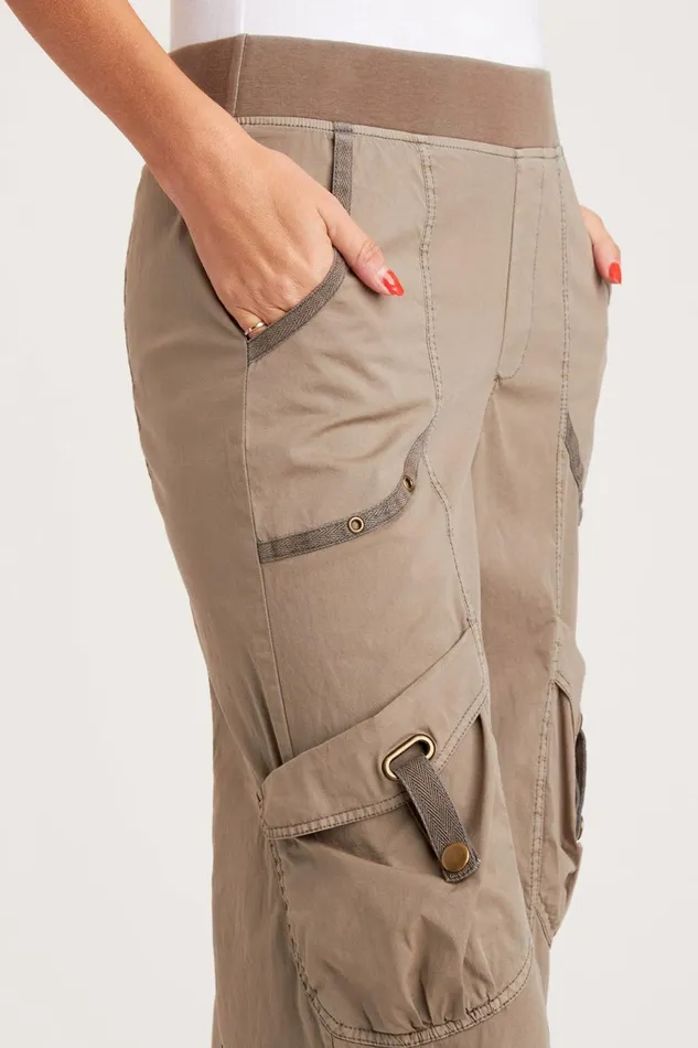 Clothing Crops XCVI Faulkner Wide Leg Crop Foothills Pigment