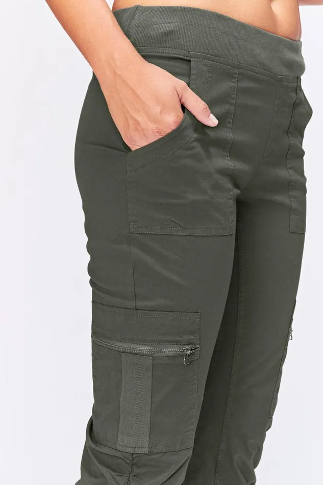 Clothing Crops XCVI Nadia Crop Olive
