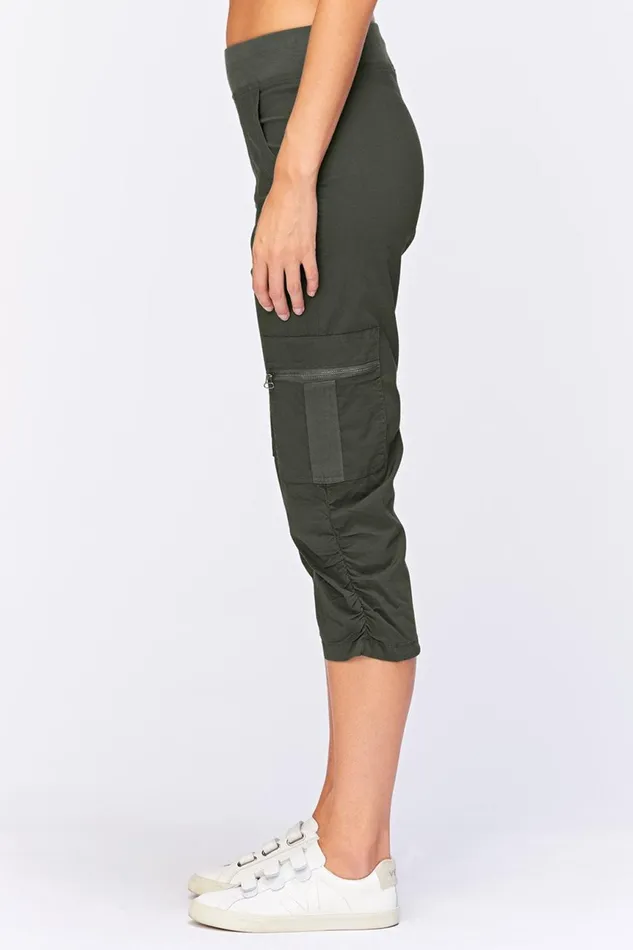 Clothing Crops XCVI Nadia Crop Olive