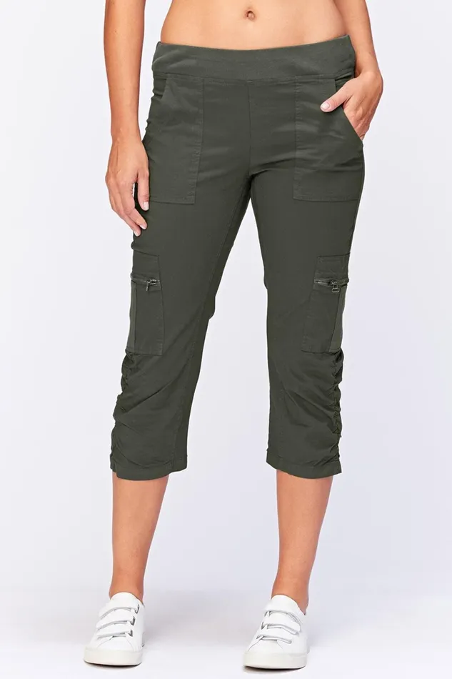 Clothing Crops XCVI Nadia Crop Olive