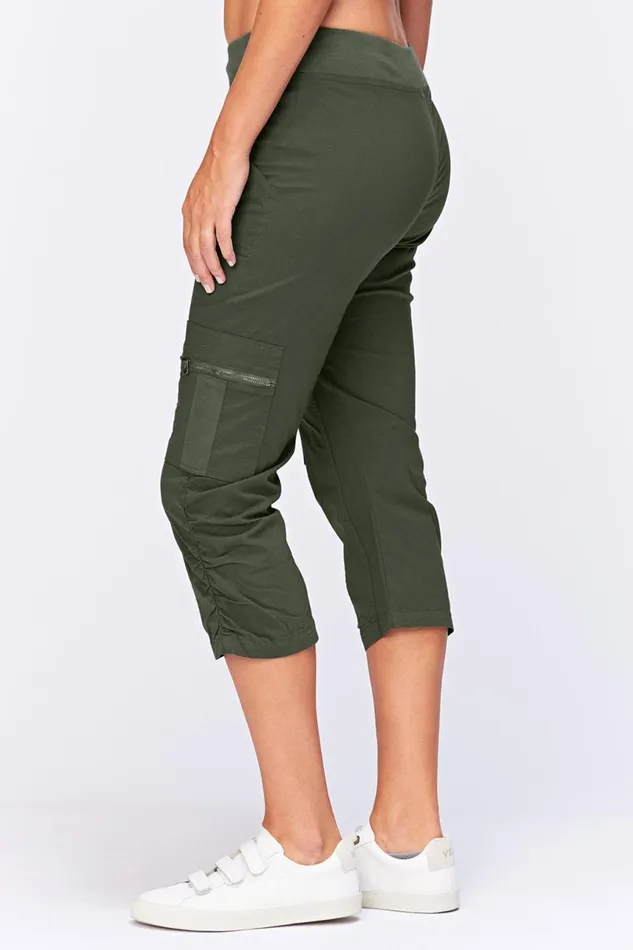 Clothing Crops XCVI Nadia Crop Olive