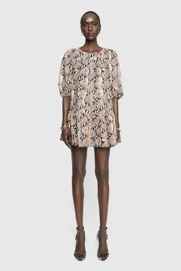 Clothing Dresses Rebecca Minkoff Felicity Dress Natural Python